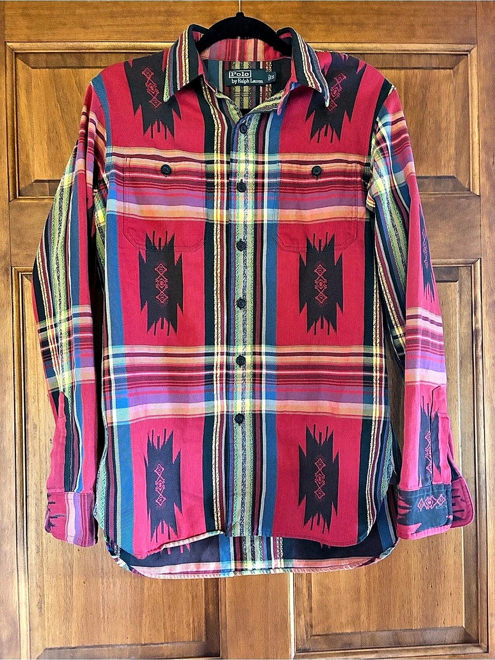 Vintage Polo by Ralph Lauren Southwestern Plaid Print Button Down Shirt